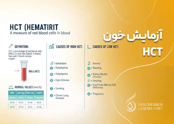 آزمایش هماتوکریت، آزمایش خون HCT با تفسیر کامل نتایج